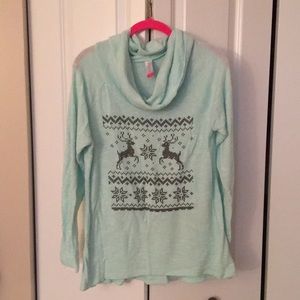 Reindeer Mint-Green Pullover